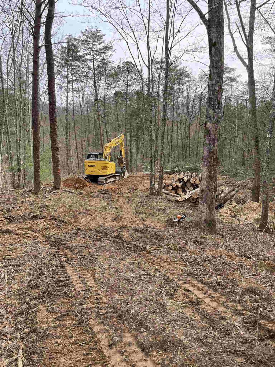 Excavation work for custom home construction by Debuty Builders in Knoxville, TN
